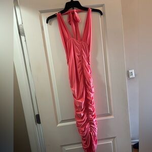 Akira wrap top midi dress